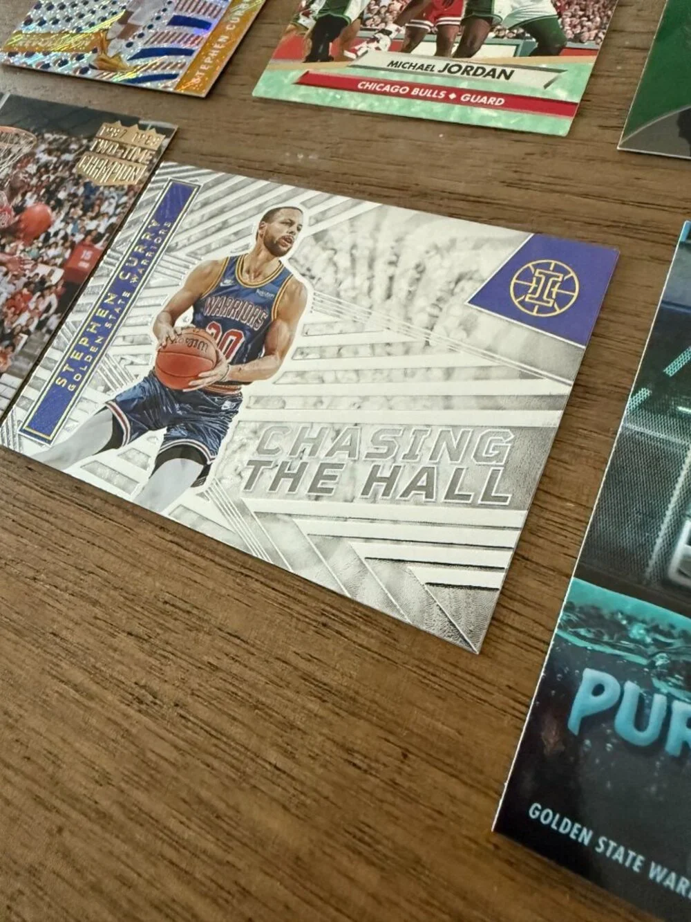 Michael Jordan & Stephen Curry Basketball Card Lot (6 Cards) – Panini, Upper Dec